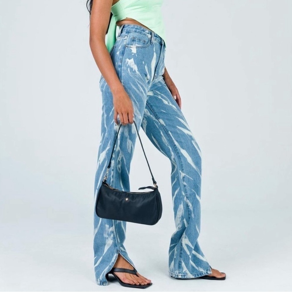 Lioness Alabama Jean Tie Dye Denim High Wasted size XS